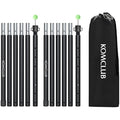 KOMCLUB Adjustable Aluminum Tarp Poles | 82" Telescoping Tent Poles