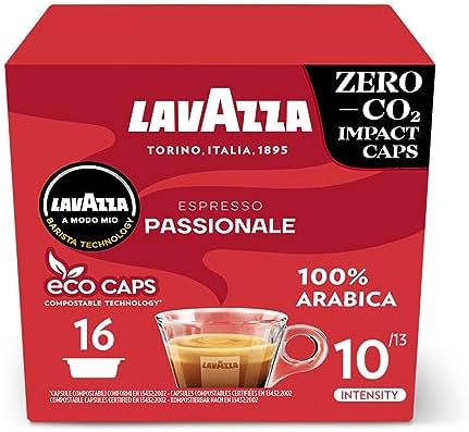 Lavazza A Modo Mio Passionale - 96 Compostable Arabica Coffee Pods