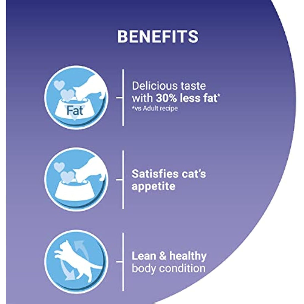 Purina ONE Light Chicken Dry Cat Food - Weight Management - 4 x 750g