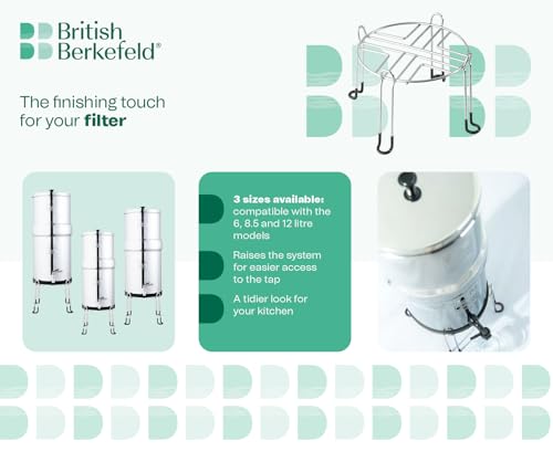 British Berkefeld Stainless Steel Water Filter Stand for 8.5L Systems