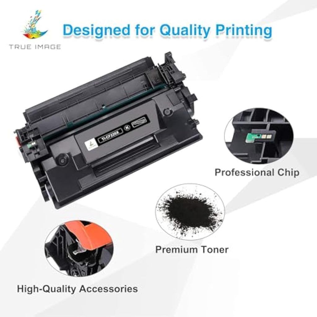 True Image HP 26X CF226X Compatible High-Yield Black Toner, 2-Pack