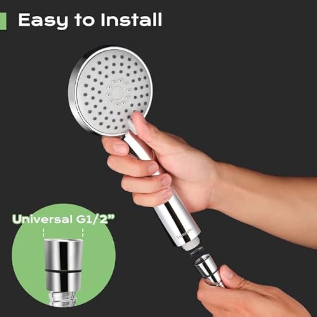 SAMODRA 1.5m Shower Hose | 10mm Large Bore Stainless Steel - Chrome