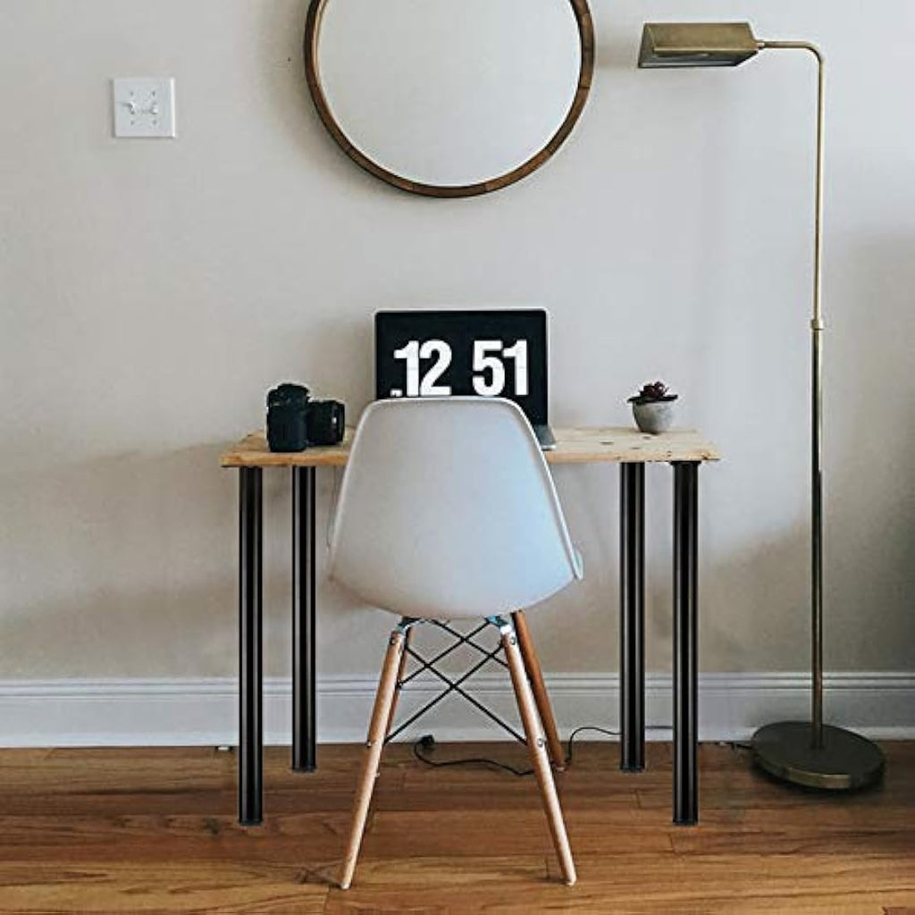 QLLY 27.5" Adjustable Metal Desk Legs | Heavy Duty Furniture Legs, 4 Pack
