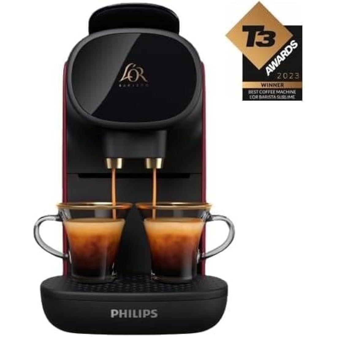Philips L'OR Barista Sublime Coffee Machine | Nespresso Compatible - Red