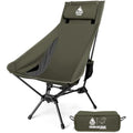 OneTigris Tigerblade High Back Camping Chair | Heavy-Duty Folding Seat