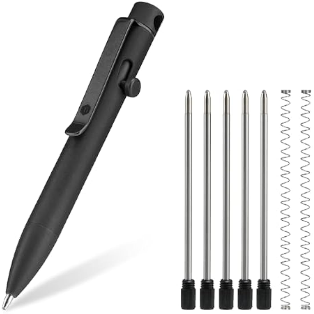 KeyUnity KP04 Titanium Alloy Ballpoint Pen | Retractable EDC Pocket Pen