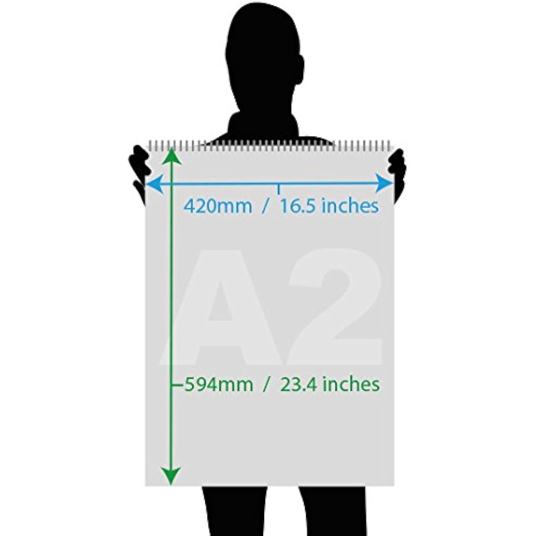 A2 Recycled Sketch Book | 170gsm Cartridge Paper | Pack of 4
