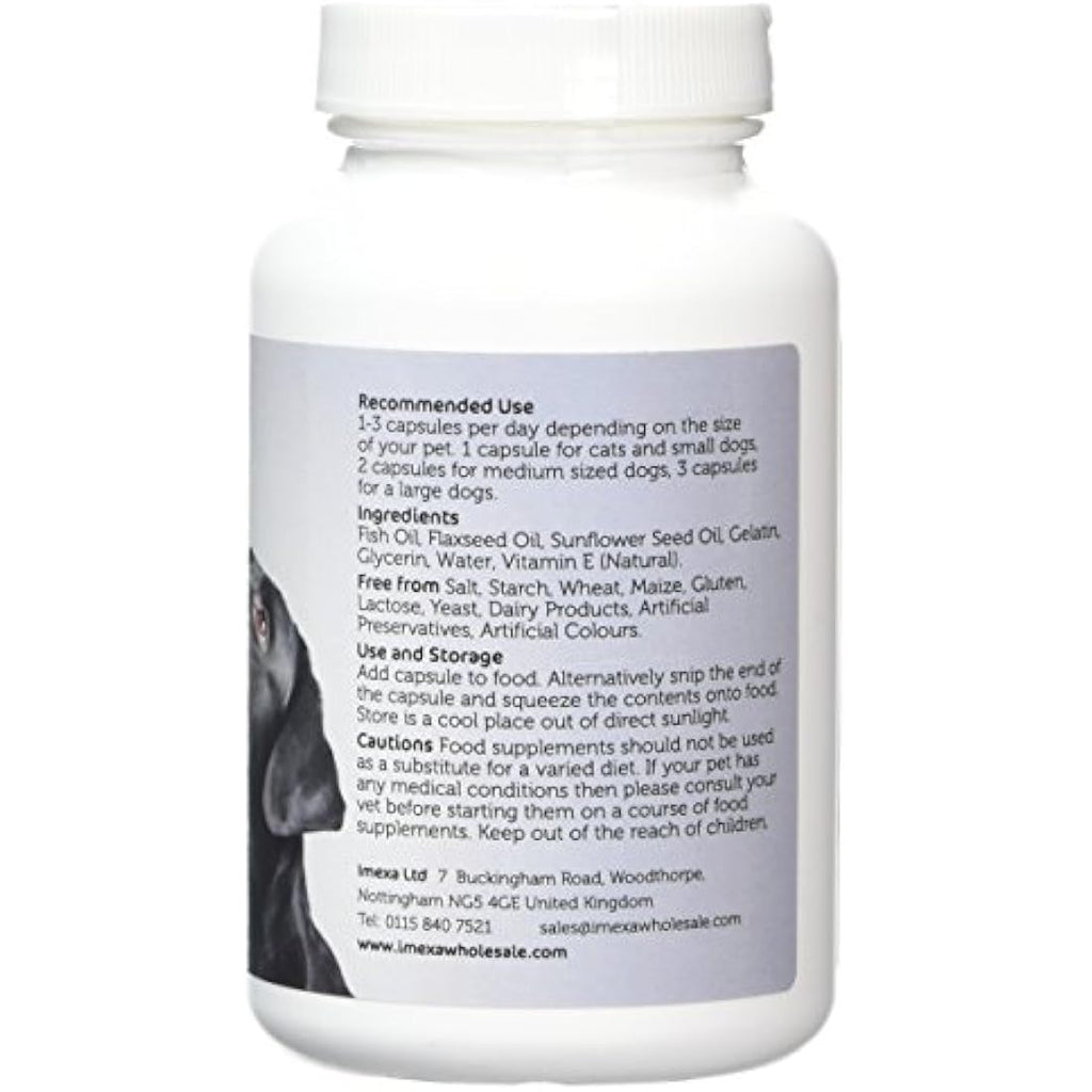 Imexa Omega 3 6 9 Dog Supplements – 1000mg Skin & Joint Care (90 Softgels)