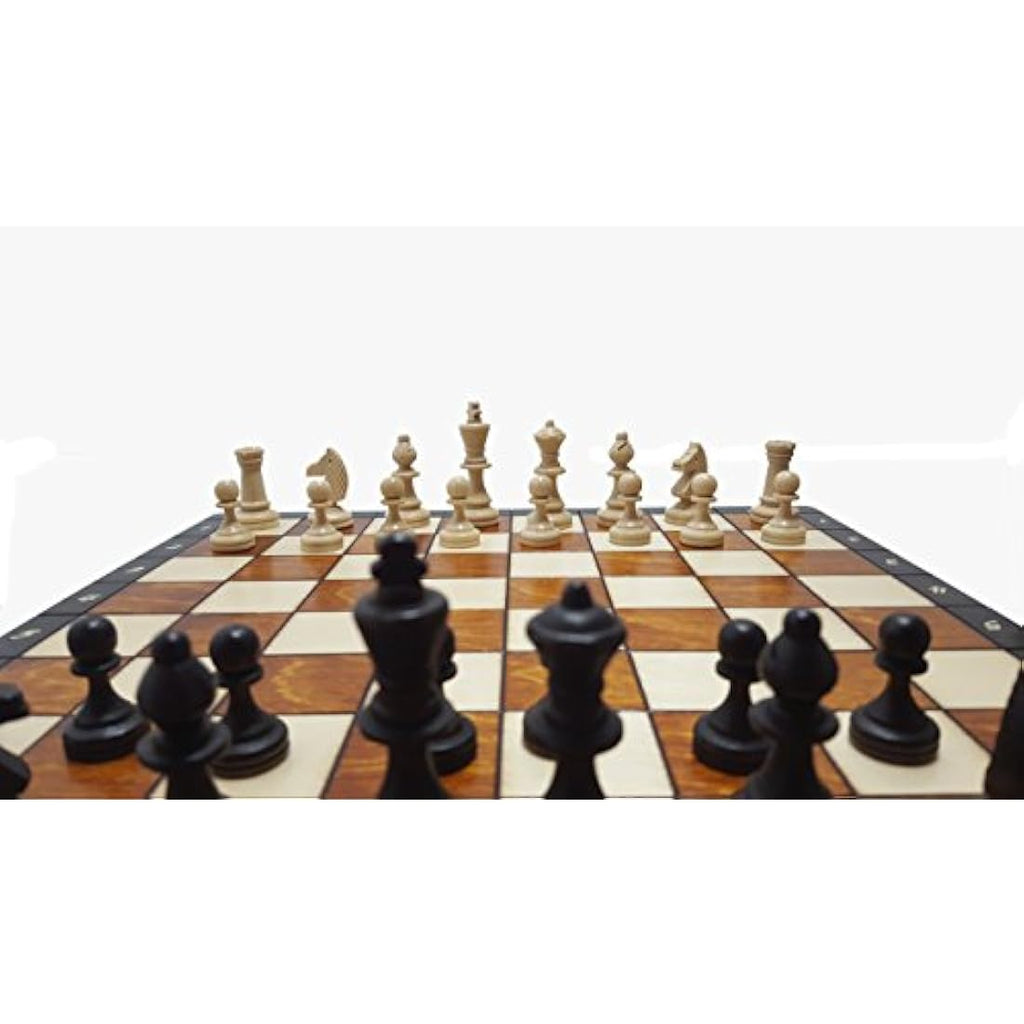 Magnetic Wooden Chess Set – 14 Inch Handcrafted Travel Board