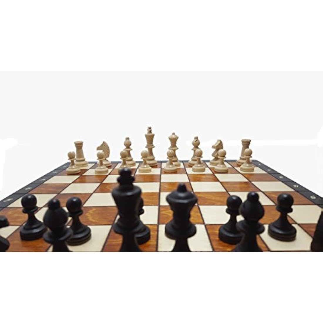 Magnetic Wooden Chess Set – 14 Inch Handcrafted Travel Board