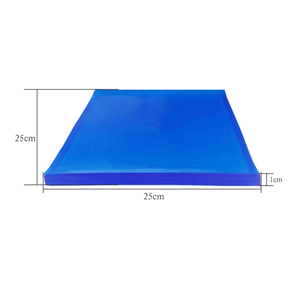 Aiuphing Gel Cushion Motorcycle, Modified Seat Mat, Comfortable Soft Cushion 25 x 25 x 1 cm-Blue - image 2