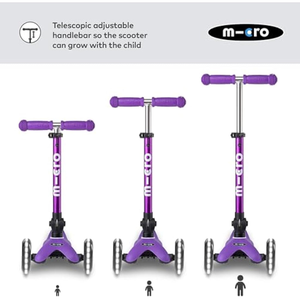 Micro Mini Deluxe LED Foldable Kids Scooter | Light Up Wheels | 2-5 Years