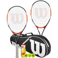 Wilson Matchpoint Tennis Racket Twin Set with Advantage Bag and 3 Balls