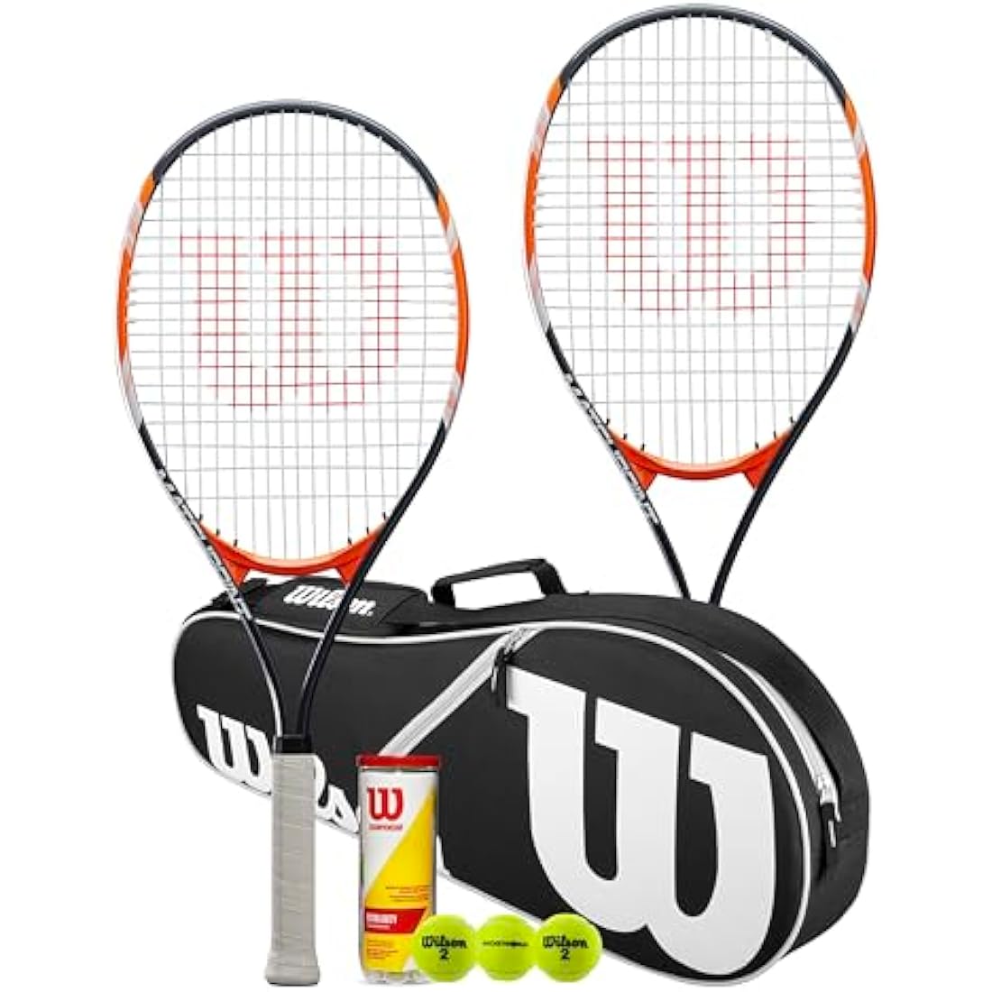 Wilson Matchpoint Tennis Racket Twin Set with Advantage Bag and 3 Balls