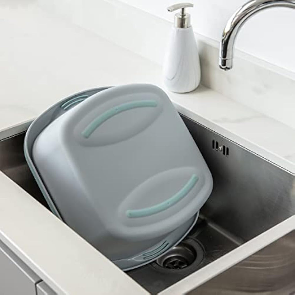 Addis Large Washing Up Bowl – 9.5L Soft Grip Rectangular Basin