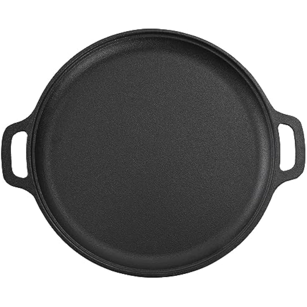 Pre-Seasoned Cast Iron Skillet Pan - 31cm Round Griddle