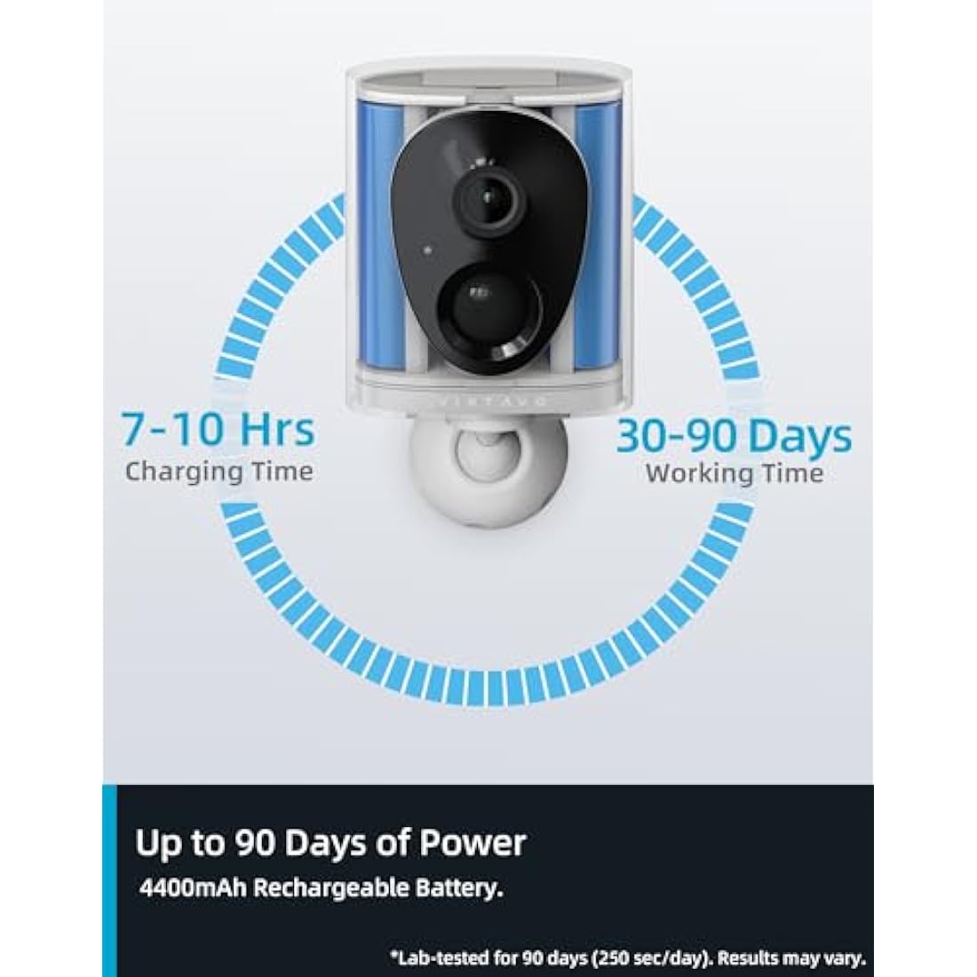 Virtavo 2K Wireless Security Camera – Battery Powered Night Vision (2 Pack)