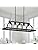 Jolof Store 5-Light Linear Farmhouse Chandelier | Rustic Wood Grain