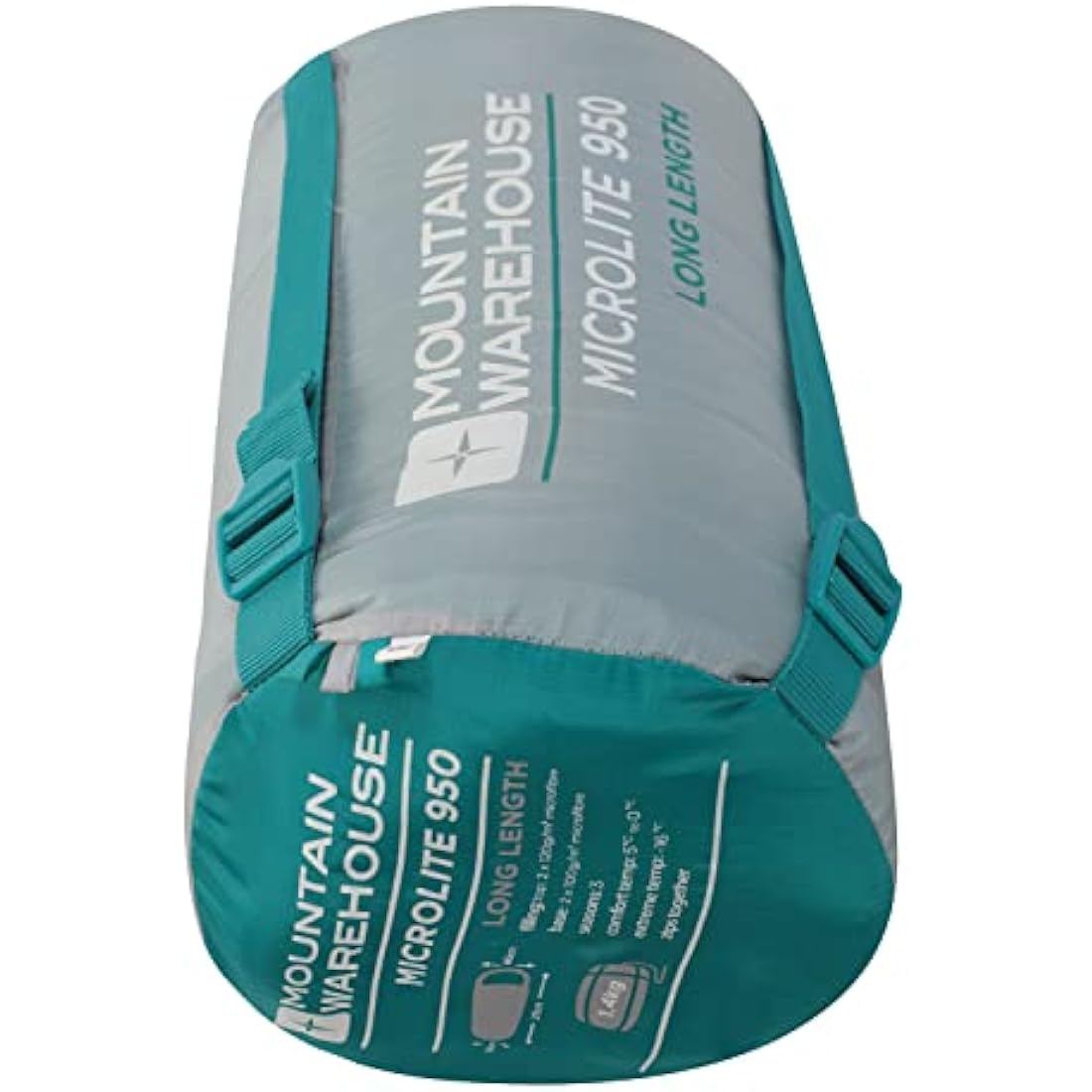 Mountain Warehouse Microlite 950 Mummy Sleeping Bag | 3 Season Ripstop