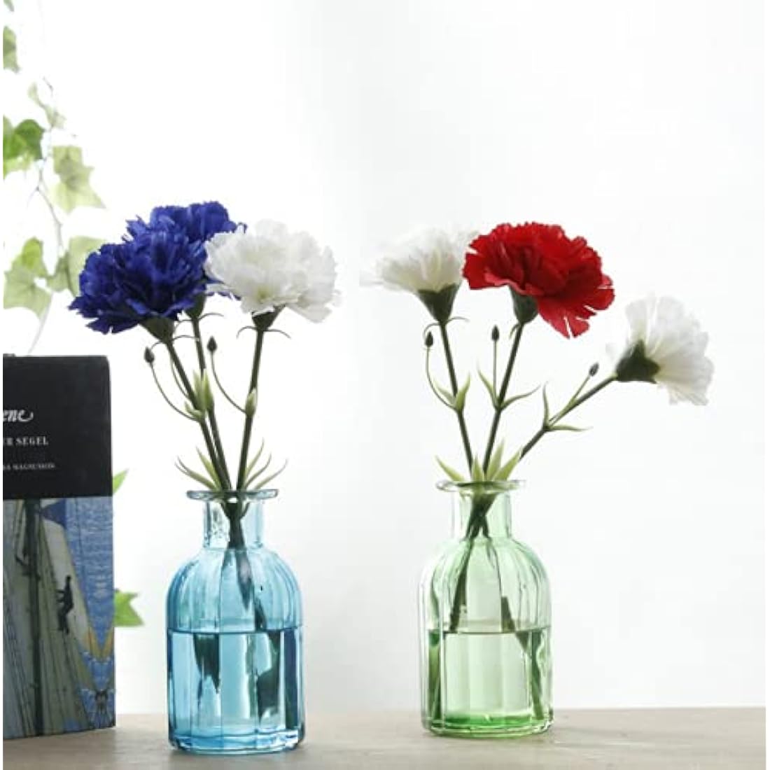 Jolof Store 10-Stem Artificial Carnations | UV Resistant Silk Flowers