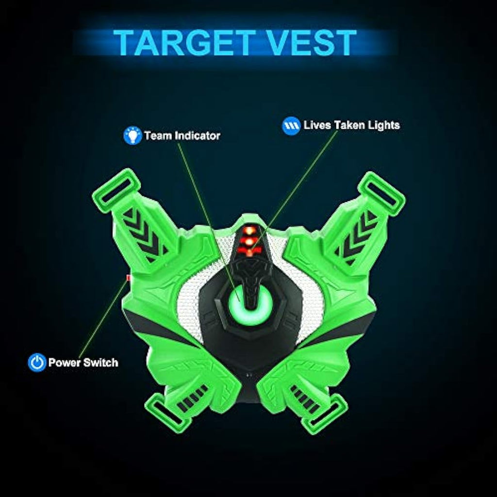 Laser Tag Guns Set of 4 with Vests – Infrared Shooting Game