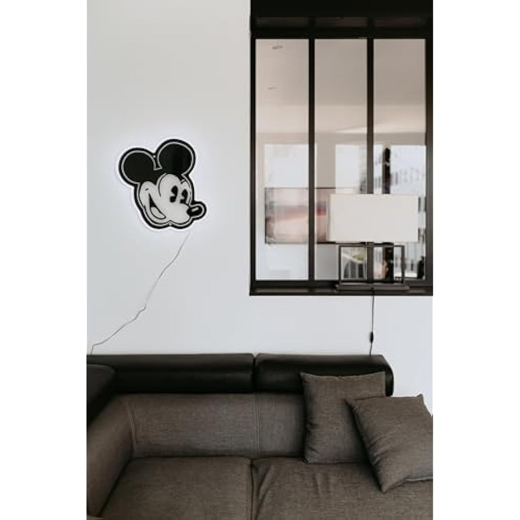Yellowpop Disney Mickey Mouse Vintage LED Neon Sign | White Wall Art