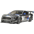 Tamiya Ford Mustang GT4 1:10 RC Car Kit – TT-02 Chassis Model, Grey