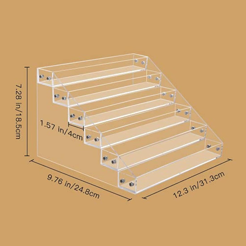 Benbilry 6-Tier Acrylic Nail Polish Organiser | 60 Bottle Display Rack
