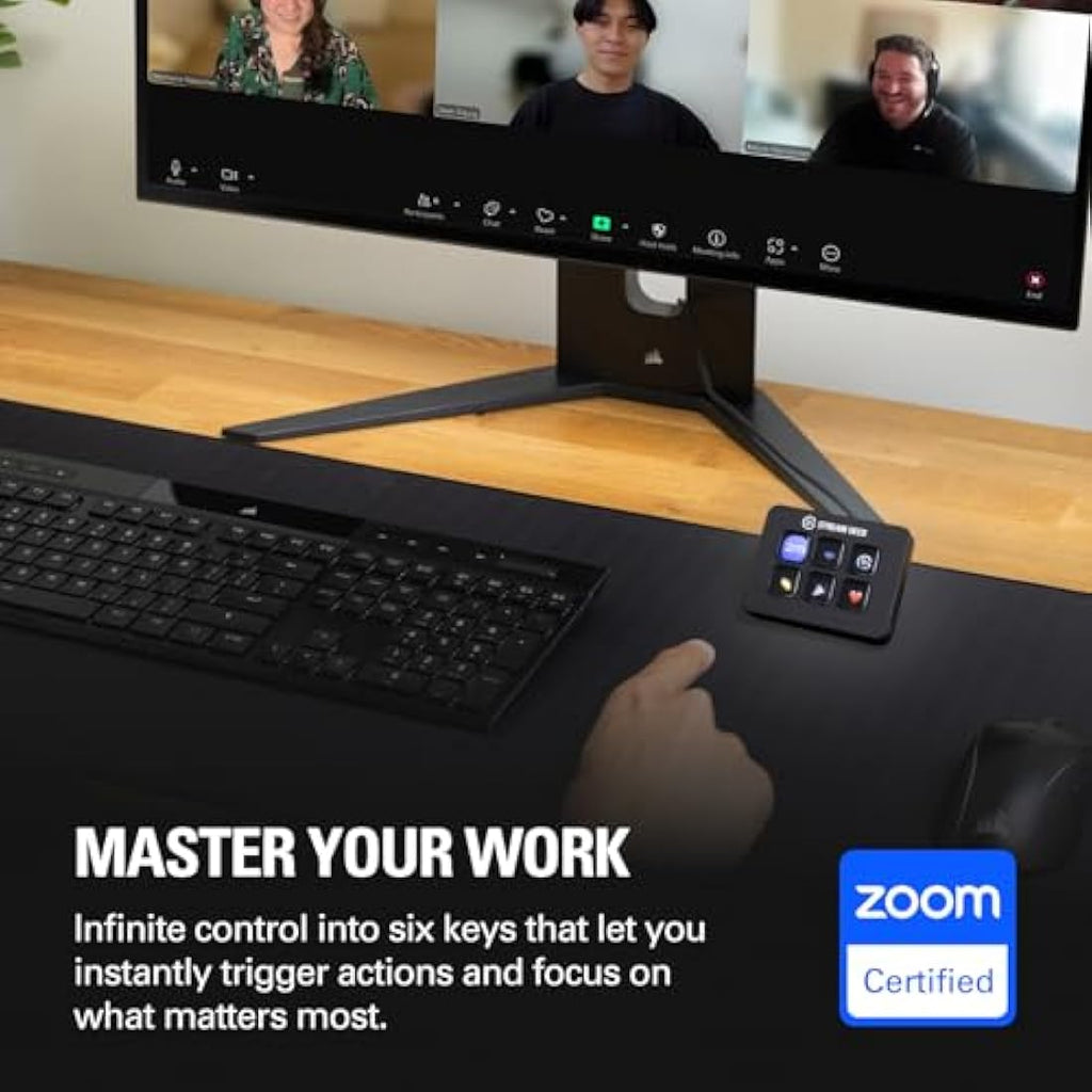 Elgato Stream Deck Mini – Customizable LCD Macro Pad for PC and Mac