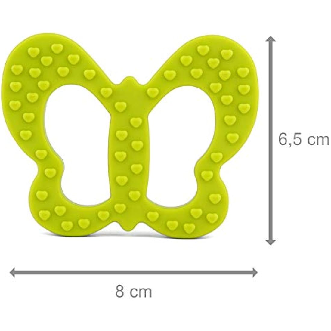 PREMYO Silicone Baby Teething Toy – BPA-Free Butterfly Teether, Green