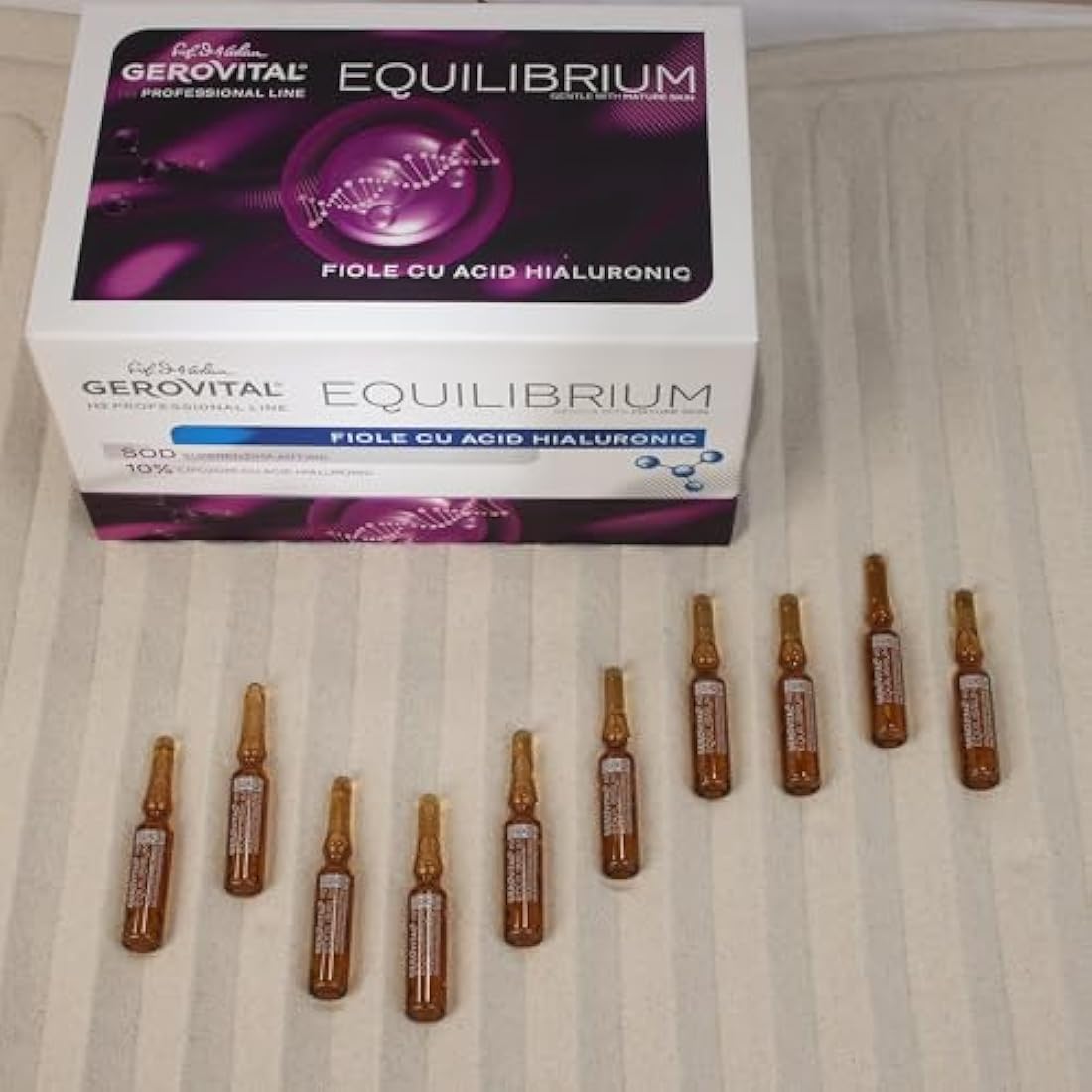 Gerovital H3 Equilibrium 10% Hyaluronic Acid Serum Vials - 20 x 2ml