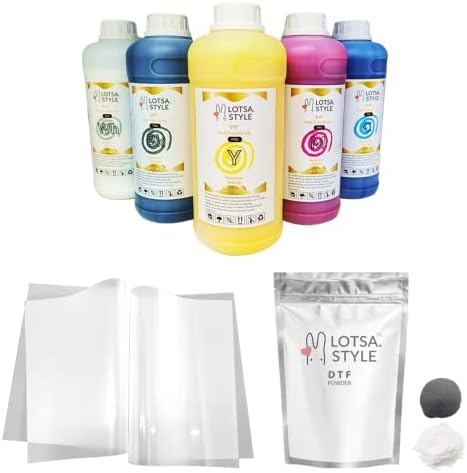 Lotsa Style Premium PRO DTF Ink Refill Kit for Wide Format Printers