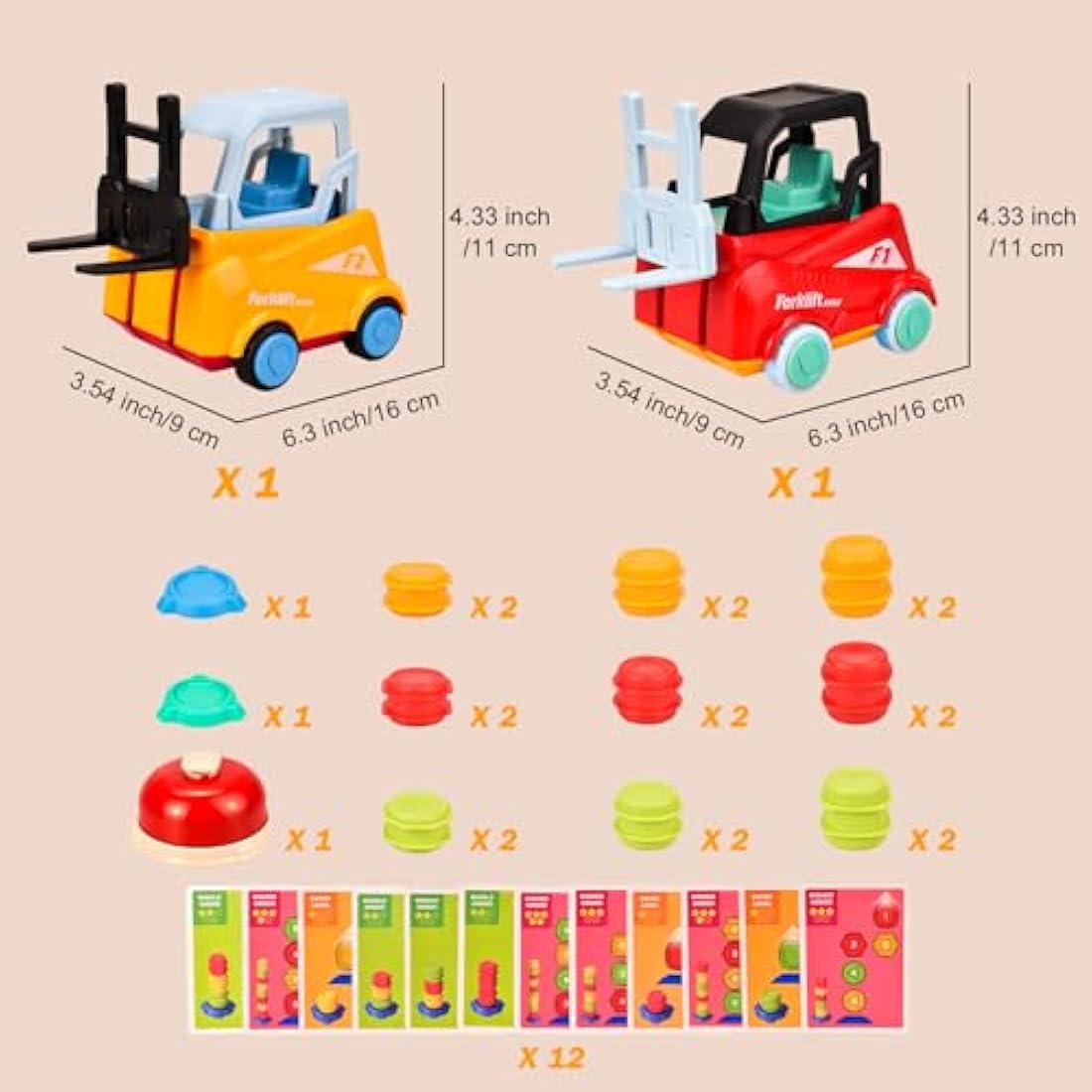 Hayoom Forklift Transport Game – Educational Sensory Toy for Toddlers