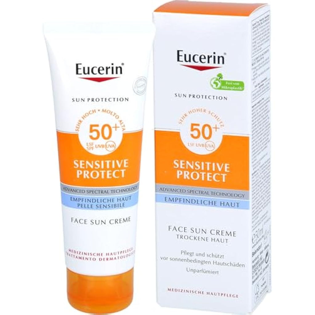 Eucerin Sensitive Protect Face Sun Creme LSF 50+ – Sunscreen, 50 ml
