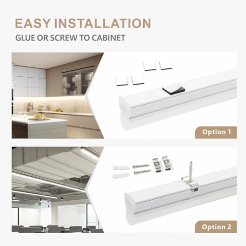 4FT LED Batten Lights | 6-Pack 18W T5 Garage Workshop Lighting