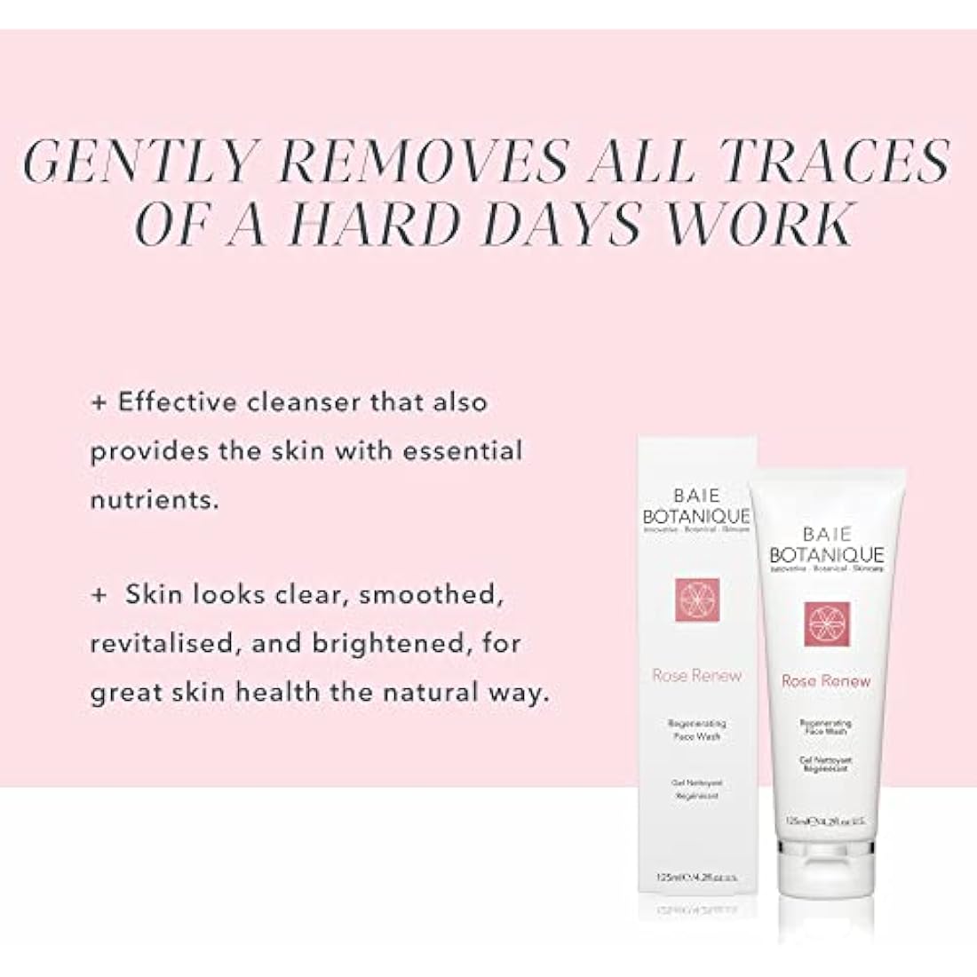 Baie Botanique Rose Renew Face Wash – Organic Vitamin C Cleanser 125ml