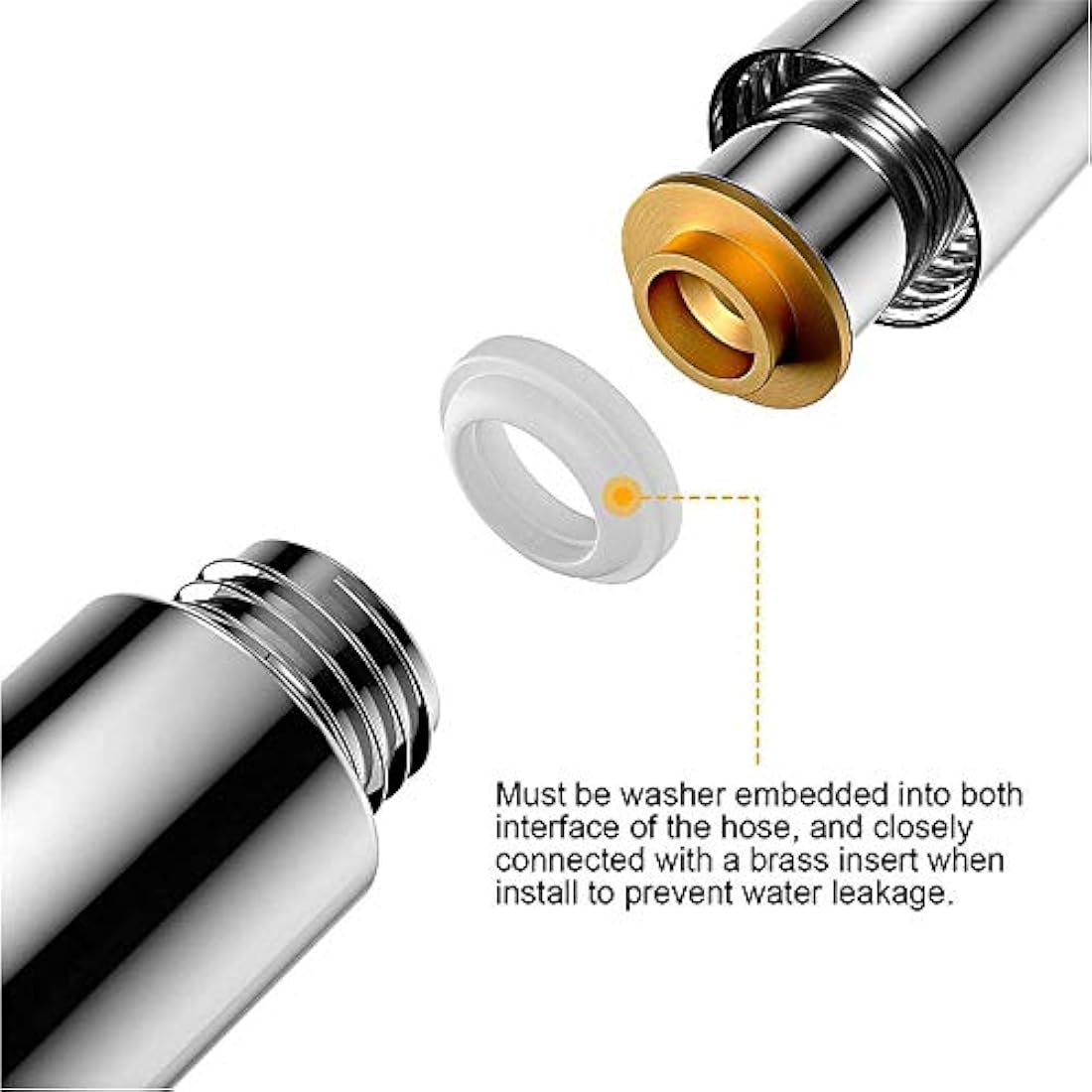 Stainless Steel Shower Hose – 300cm Extra Long Anti-Kink