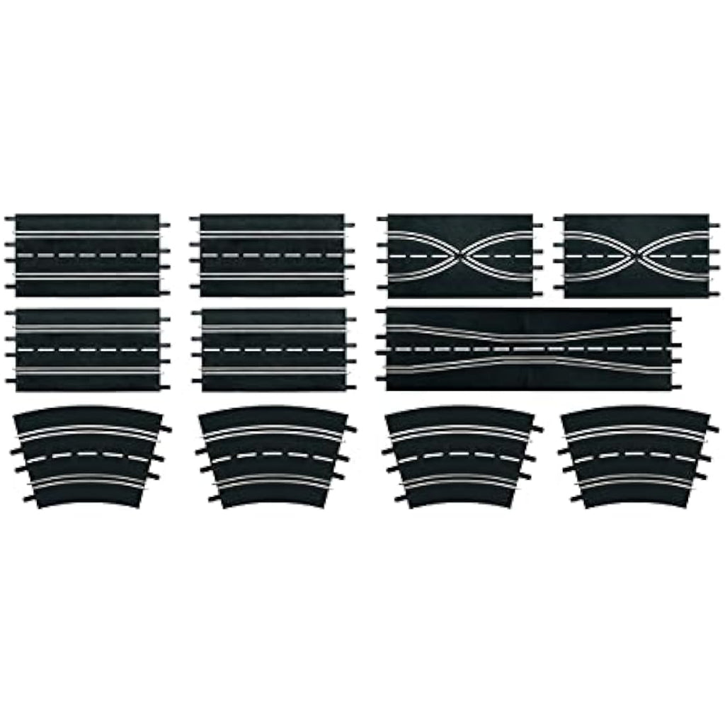 Carrera Evolution Track Extension Set - 12 Piece Slot Car Expansion