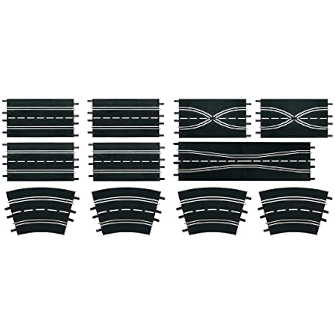 Carrera Evolution Track Extension Set - 12 Piece Slot Car Expansion