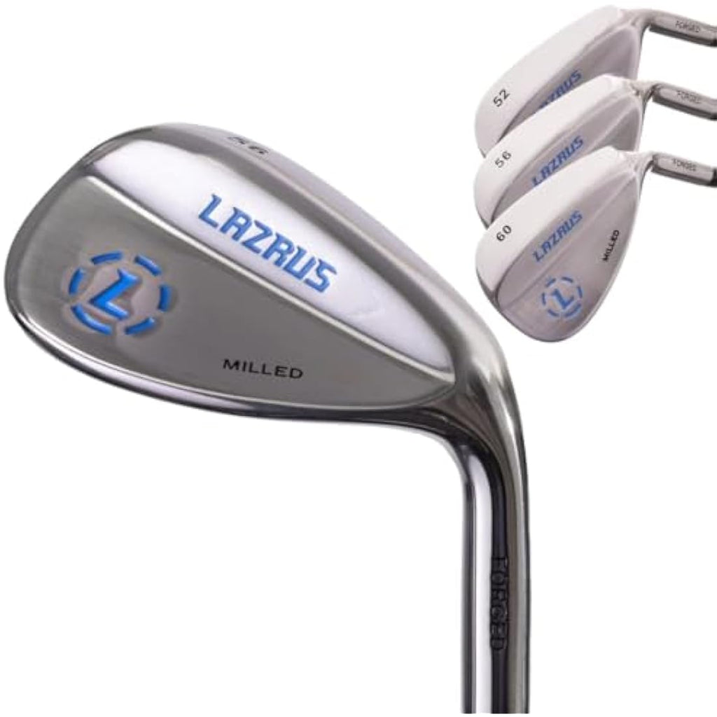 Lazrus Premium Forged Golf Wedges | 52 56 60 Degree Milled Face Set