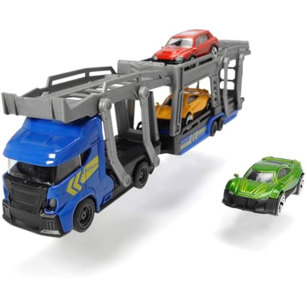 Majorette Car Carrier Toy Transporter with 3 Die-Cast Cars | 28cm
