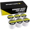 SPORTTAPE Zinc Oxide Finger Tape - 24 Rolls - 1.25cm x 10m White