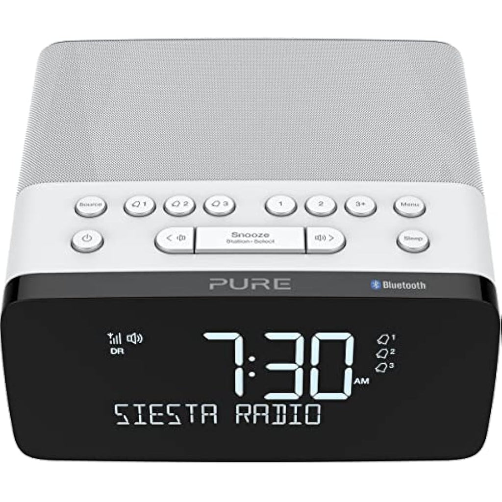 Pure Siesta Charge Digital DAB+ Radio Alarm Clock with Wireless Charging