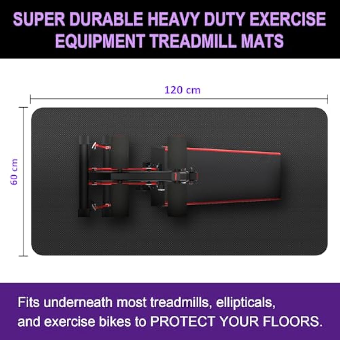 Heavy-Duty Treadmill Mat | Non-Slip Exercise Floor Mat