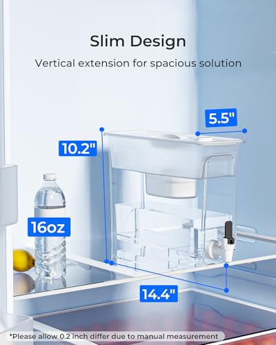 Waterdrop 8.2L Slim Water Filter Dispenser | 200-Gallon NSF Certified