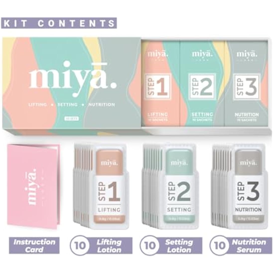 Miya Lash 2-in-1 Lash Lift & Brow Lamination Refill Set | 10 Treatments
