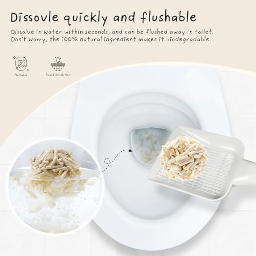 Cococat Tofu Cat Litter | Jasmine Milk Tea | Flushable & Clumping (5-Pack)