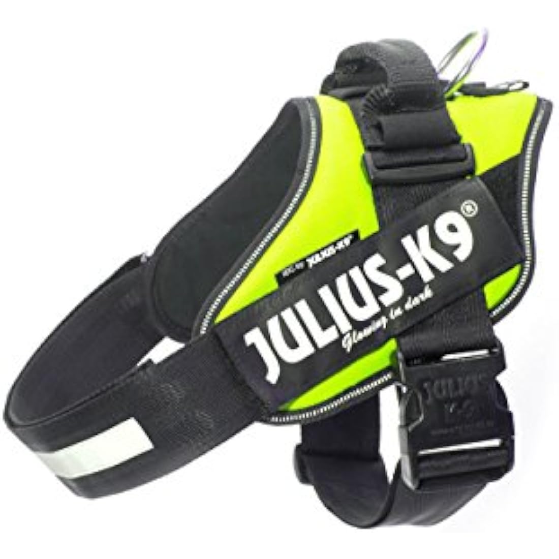 IDC Powerharness Dog Harness | Durable Reflective Gear - Neon Green, XL/2