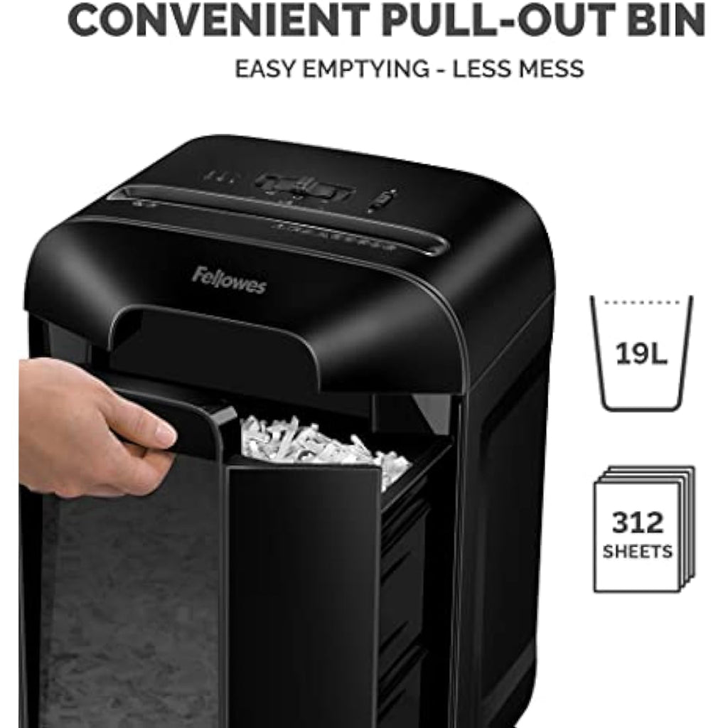 Fellowes LX85 Cross-Cut Paper Shredder | 12-Sheet P-4 Security Shredder