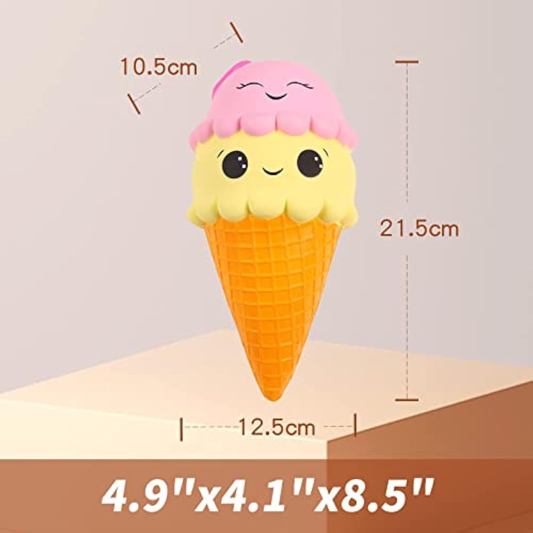 Anboor Ice Cream Jumbo Squishy – Slow Rising Kawaii Stress Relief Toy